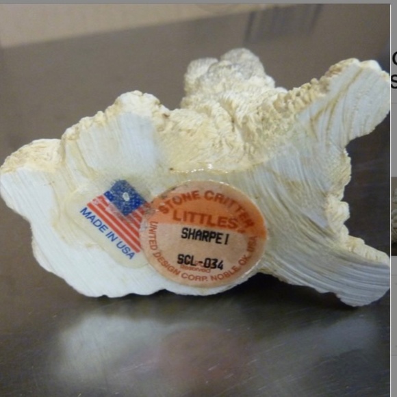 Sharpei Dog Stone Critter Littles Collectible Ceramic Figurine Vintage - Picture 4 of 4